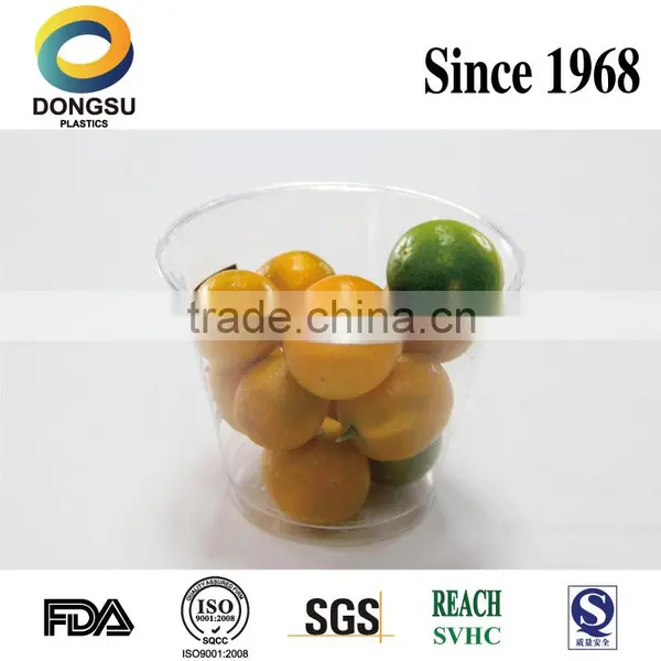 Take Away Tableware Plastic Smoothie Round Containers for Fruit or Vegetables Wholesale photo-2