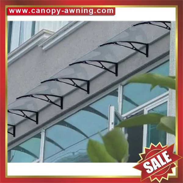 Window Door pc Polycarbonate Diy Awning Canopy Canopies With Cast Aluminum Arm Bracket Support photo-2