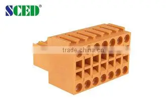 Termin Block 3.50mm Plug In Screwless Terminal Block With Single Level 2*2P - 24*2P