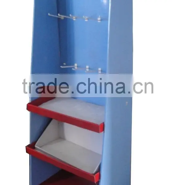 Paper Material Cardboard Display Stand Hook Display Stand Shelf on Sell photo-3