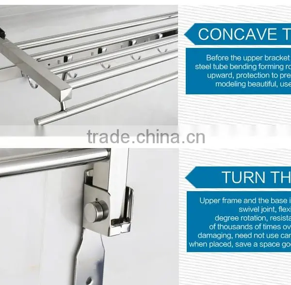 Wesda Decorative Foldable Hotel Style Bathroom Storage Rack 8832 Quality Choice photo-6