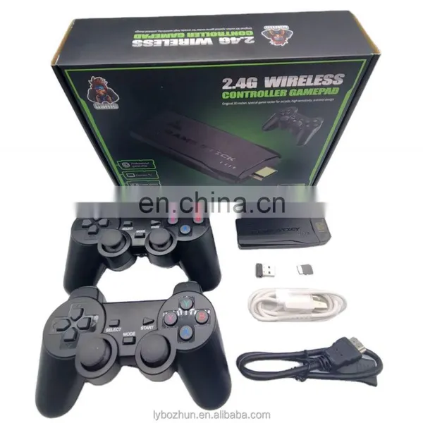 Wholesale M8 4K HD TV Game Stick Built in 3500/10000 Games Video 3D Game Console With 2.4G Wireless Gamepad Controller For Ps1 photo-5