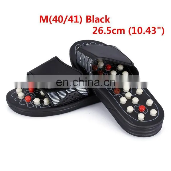 Natural Jade Stone Health Care Healing Foot Massaging Slipper Acupuncture Shoes Massage photo-5