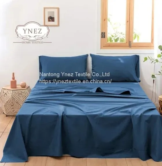 Home Linen Flax Fiber Bed Sheets Set