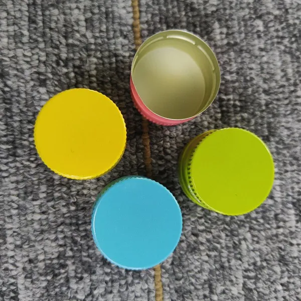 28mm 18mm Aluminum Screw Sparkling Water Sodas Carbonated Drinks Bottle Caps photo-3