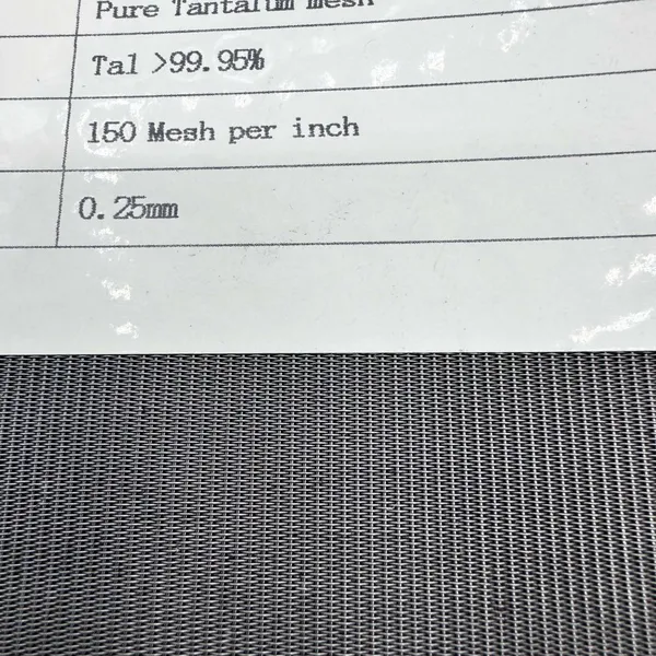 Fine-Weave Tantalum Wire Mesh for High-Precision Filtration Applications photo-3