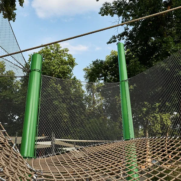 Diamond Pattern SS316 Stainless Steel Wire Rope Mesh for Flexible Safety Netting photo-4