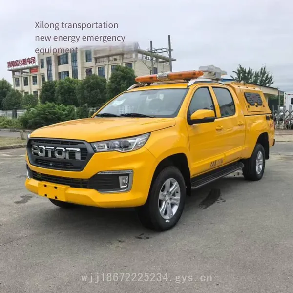 Foton 4*4 Drive 500-cubic-meter and 600-cubic-meter Pickup Drainage Vehicles With Additional Lifting Floodlights photo-3
