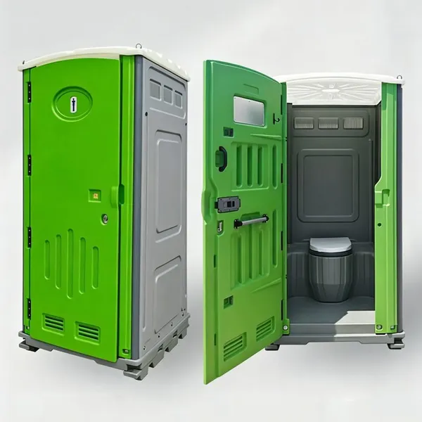 High density plastic mobile toilet, single person plastic mobile toilet, competition site, temporary toilet rental