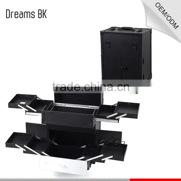 PVC Rolling Case Trolley Beauty Tool Case Makeup Storage Case photo-2
