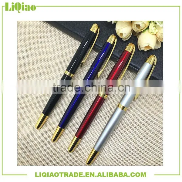 Business Sign Pen/roller Tip Pen With Gold Pen Cap