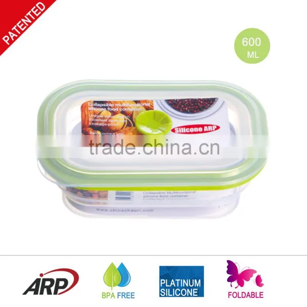 600ML Microwave Collapsible Silicone Bowls photo-2