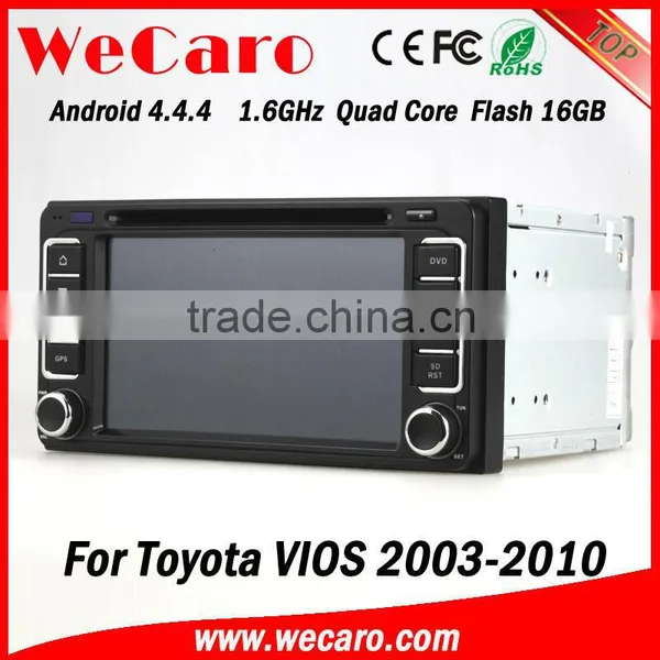 6.2 Inch Android 4.4.4 HD 1024*600 Touch Screen Car Gps Navigation Fortoyota Vios 2 Din Car Dvd Player With WIFI 3G Internet photo-3