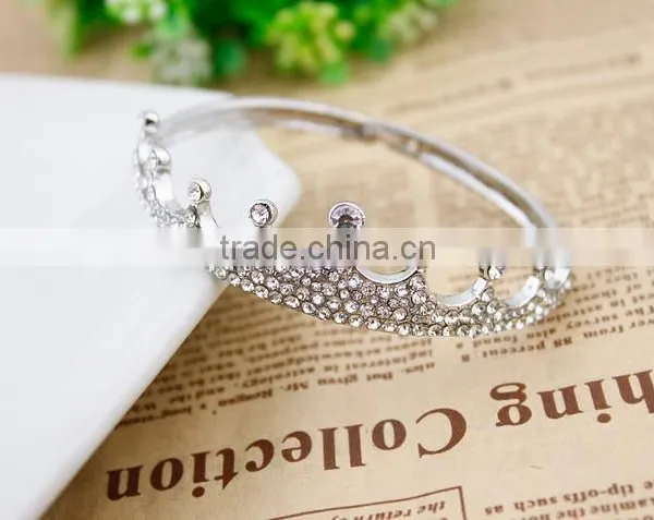 Fashion Jewelry Gold Diamante Crown Bracelet For Fashion Girls photo-3