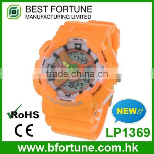 LP1369 High Quality Colorful pu Band Analog Digital Wrist Watches Sale