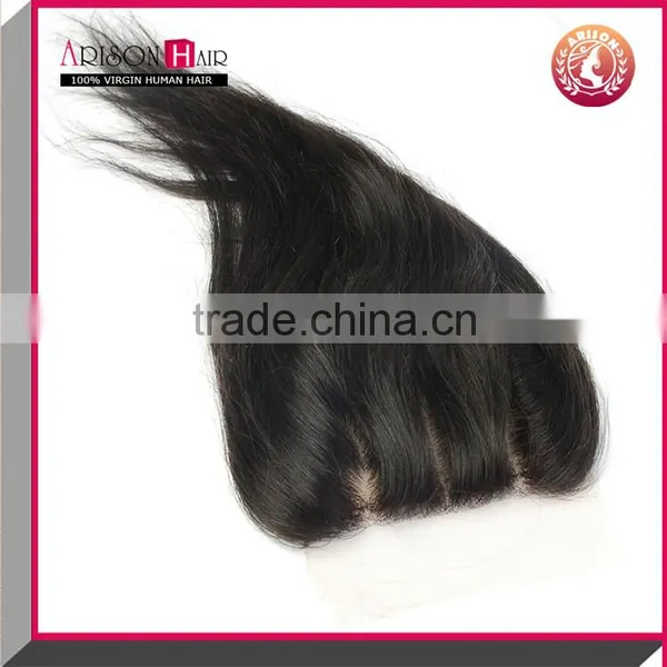 Brazilian Lace Front Closure Cheap Stock Silk Base Closure 3 Three Parting Lace Closure photo-2