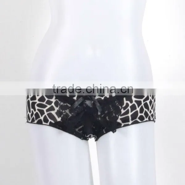 Hot Sales Newest Sexy Pattern Print Panties Thongs Women 6002