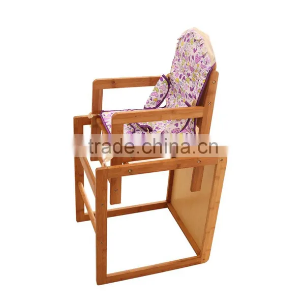 High Quality Advanced Child Adjustable Wooden Baby Feeding High Chair Lifting Baby Chair photo-2