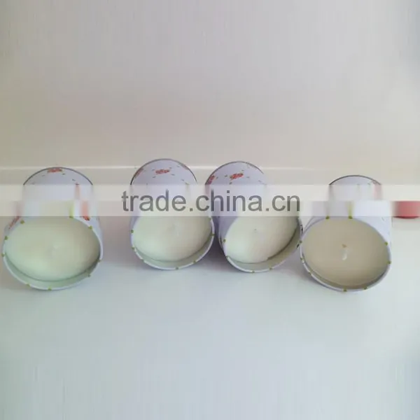 Silvery Scented Tin Candle/Metal Tin Candle/scented Candle in Tin Box photo-5