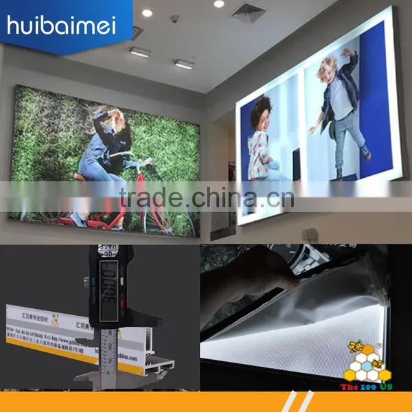Backlit LGP Illumination Slim Light Box, Frameless Textile Light Box photo-2