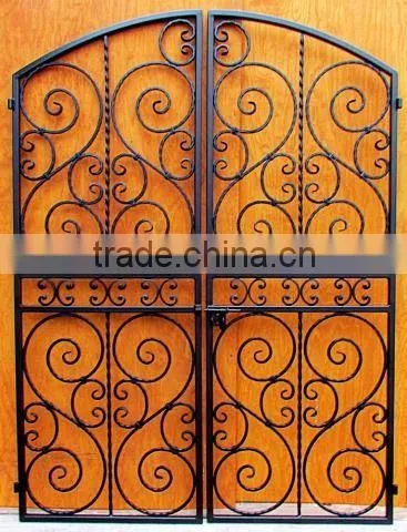 Wrought Iron Wine Cellar Door With Glass,pre Hung photo-4