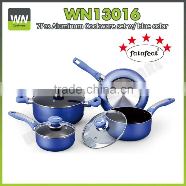 5PCS Aluminum Non-stick Cookware With Red Painting photo-5