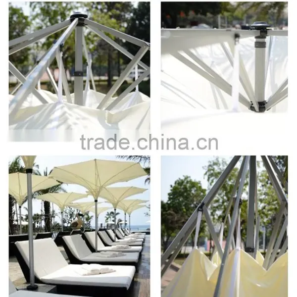 Trendy Unique Design Decorative Flower Shape Outdoor Patio Garden Pool Side Outside-in Upside Tulip Mushroom Inverted Umbrella Quality Choice photo-6