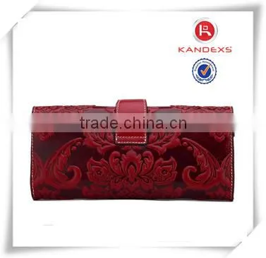 New Fashion Vintage Leather Women Wallet Evening Bag photo-3