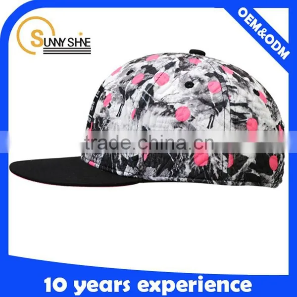 Custom Flower Snapback Wholesale Cat Hat photo-3