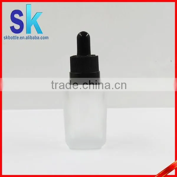 Red Clear Green Blue 30ml Square Glass Dropper Bottle photo-3
