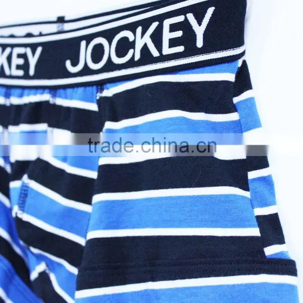 China Children's Underwear Factory Orgainc Cotton Boxer With Stripe Teen Boy Underwear photo-3