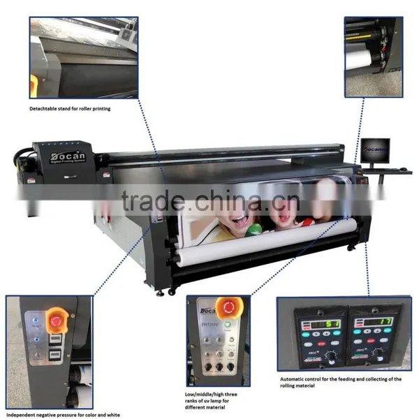 Docan Large Format Ceramic Tile Stone Glass Decoration Material UV Printing Machine photo-3