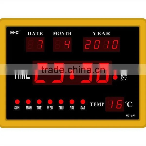 ABS Multi-function Led Calendar Clock photo-3
