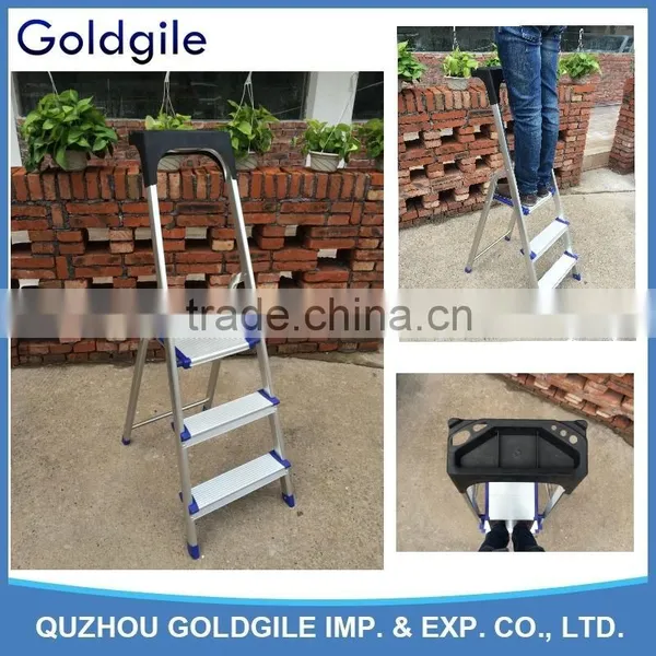 Goldgile Aluminum Household Step With Tools Tray