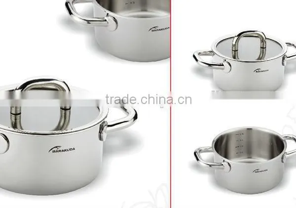 saucepan with glass cover&lid cookware