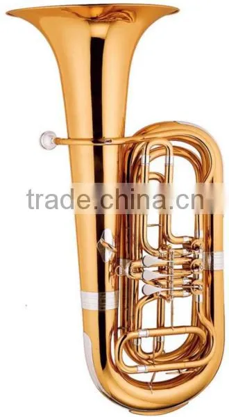 Keful bb Tone Golden Lacquer Bass Tuba China Brass Wind