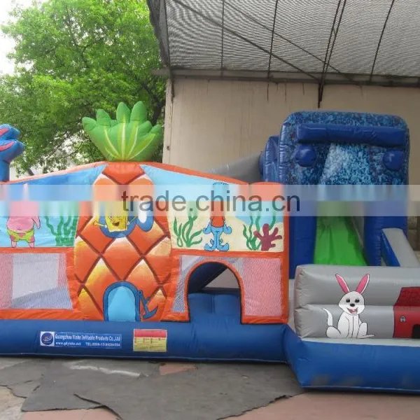 2015 Hot Sale New Design Popular for Kids Cartoon Inflatable Jumper Bouncer House Castle Game Mini Cute Bouncer photo-4
