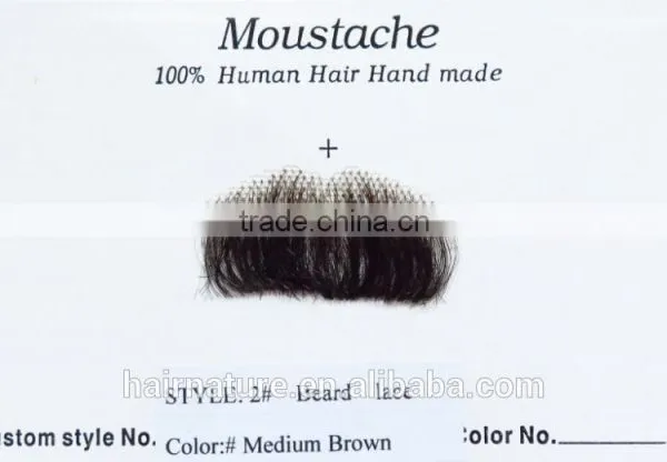 Top Quality 100% Human Hair Beards and Moustache photo-2