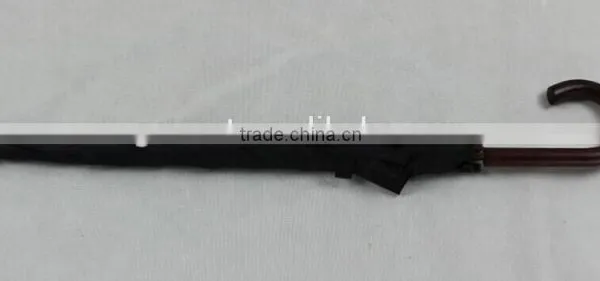 23 Inches Black Color Custom Made Auto Open Straight Umbrella photo-3