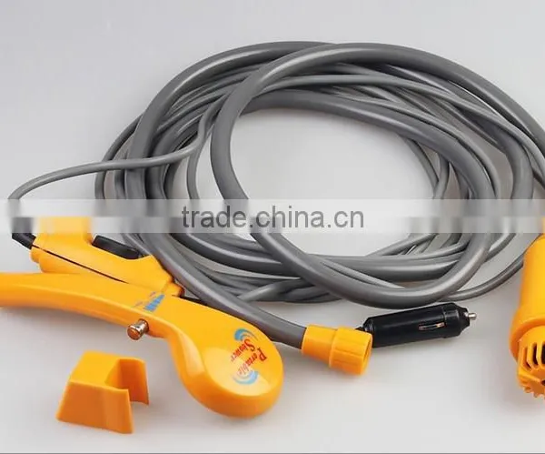 Portable 12V DC Powered Handheld Shower & Water Pump - Turns Water from Bucket/Sink Into Steady, Gentle Stream