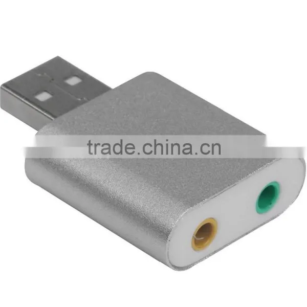 Aluminum USB External Stereo Sound Adapter photo-4