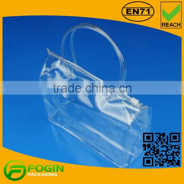 Custom Large Waterproof Cheap Transparent Plastic PVC Beach Bag photo-5