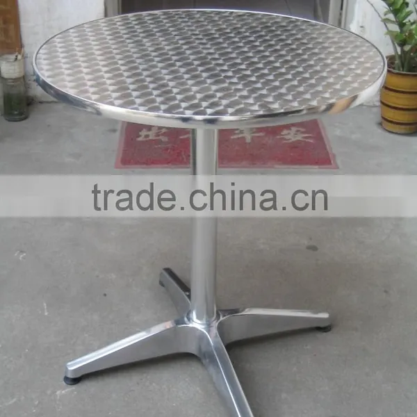 0503outdoor Garden Aluminum Good Quality Stackable Dining Table and Chair Set YC001 YT1 photo-5