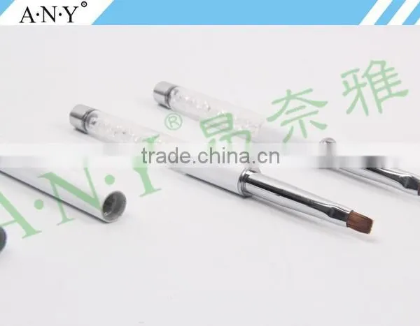 ANY Nail Art UV Gel Nails Building Crystal Pure Kolinsky Nail Art Brush Flat Gel Art photo-5
