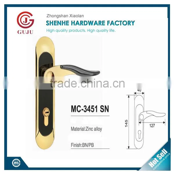 External Pull Handle Main Door Lock Entry Set Cylinder Lock photo-5