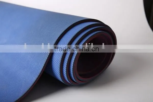 Custom Mesh Fabric Surface Natural Rubber Yoga Mat Quality Choice photo-6