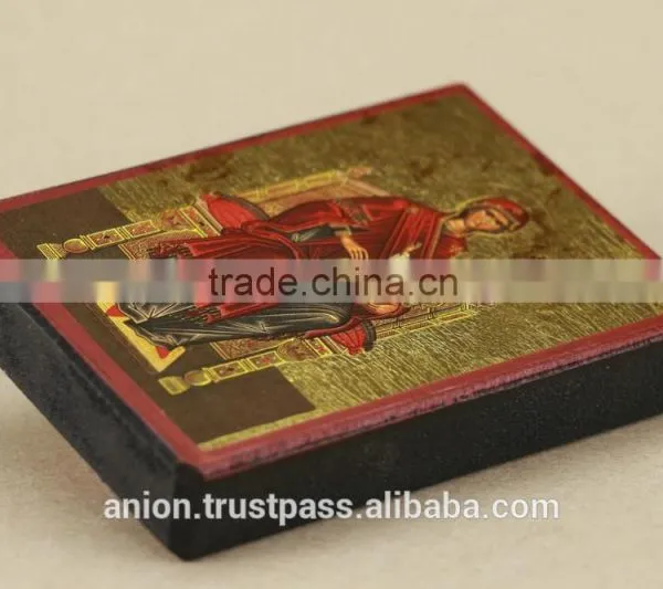 Greek & Russian Orthodox Wooden Icon. Mother God. Panachranta photo-5