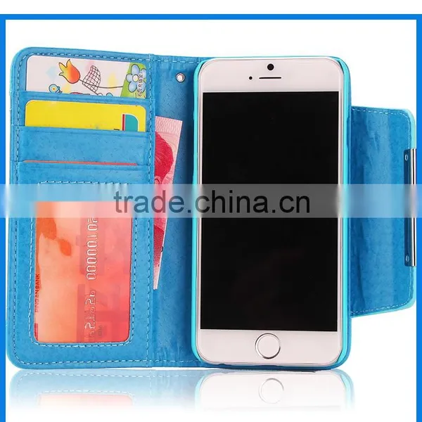 2 in 1 Book Style Manufacturer Wholesale With Screen Portector Leather Mobile Phone Case for Iphone 6 photo-4