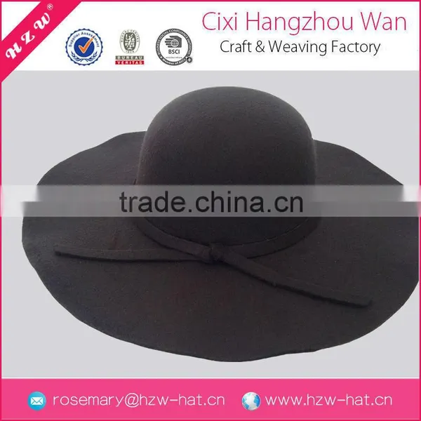 HZW Wholesale Women Wool Wide Brim Hat
