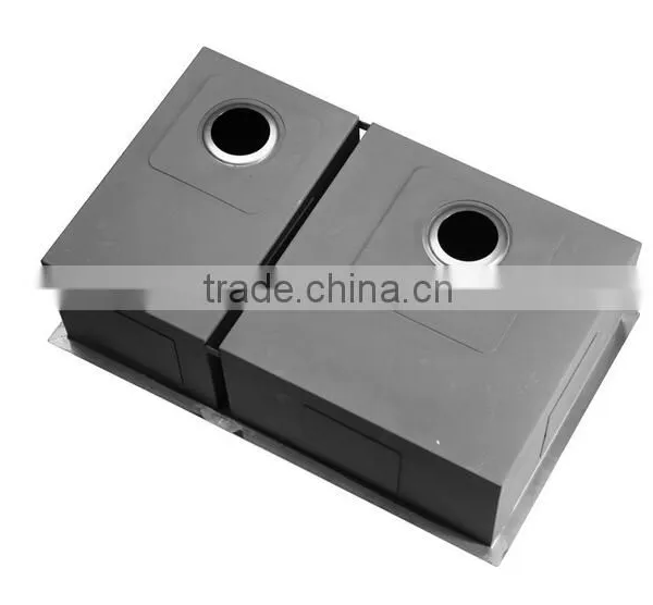 Stainless Steel Undermount Topmount Double Kitchen Sink Made in China photo-4